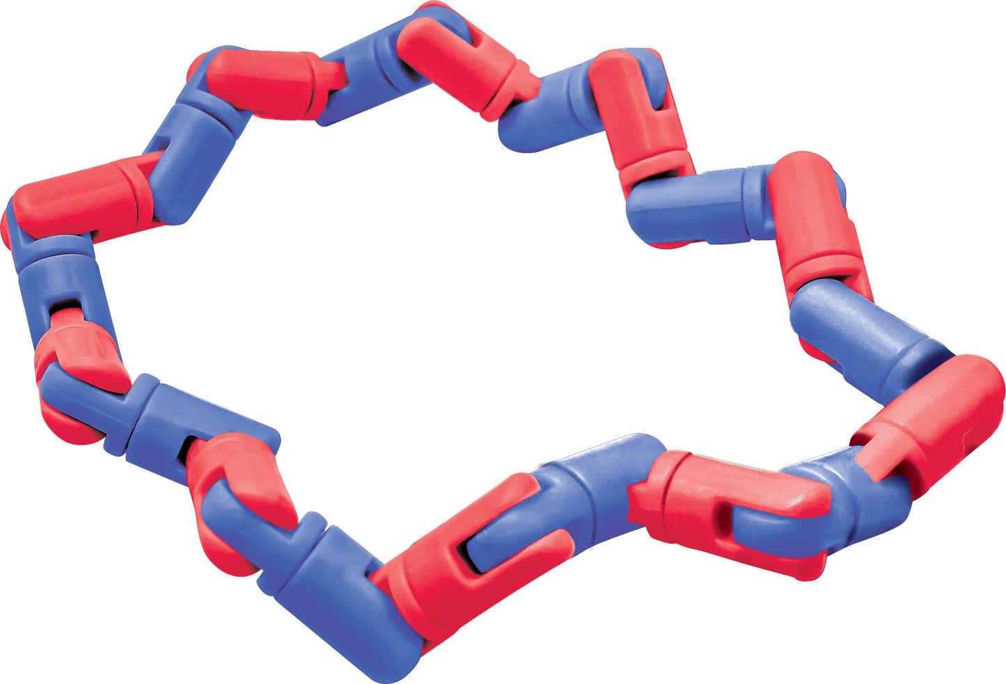 Twistle Double Twist Fidget Sensory Toy - Red And Blue