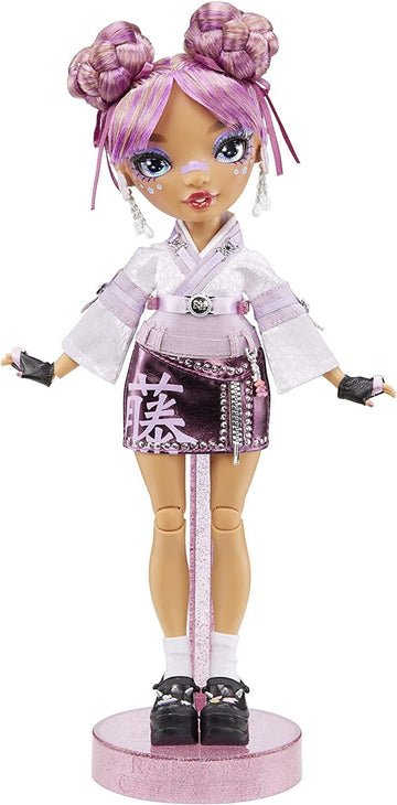 Rainbow High Lila Yamamoto- Mauve Purple Fashion Doll. 2 Designer Outfits To Mix & Match With Accessories, Great Gift For Kids 6-12 Years Old And Collectors