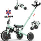 Eaglestone 5 In 1 Toddler Bike, Foldable Tricycle For Toddlers 2-3 Years Old, Kids Tricycle With Push Handle, Birthday Gifts And