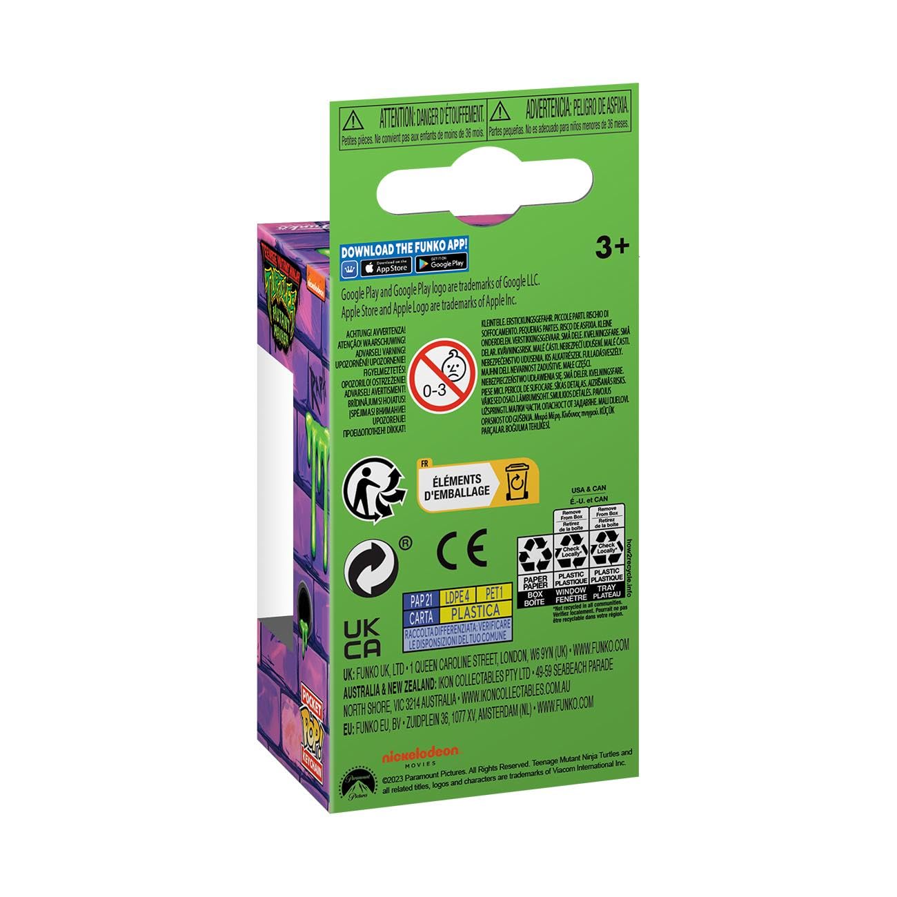 Funko Pop! Keychain: Teenage Mutant Ninja Turtles (Tmnt) - Leonardo Novelty Keyring - Collectable Mini Figure - Stocking Filler - Gift Idea - Official Merchandise