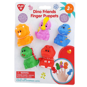 Dino Friends Finger Learning & Educational Puppets| Durable And Comfortable Toys For Boys & Girls 3 Years Old