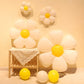 Daisy Balloons, 12 Pcs Groovy Boho White Flower Balloons Party Decorations For Birthday Wedding Party D  Cor For 60S Hippie Them