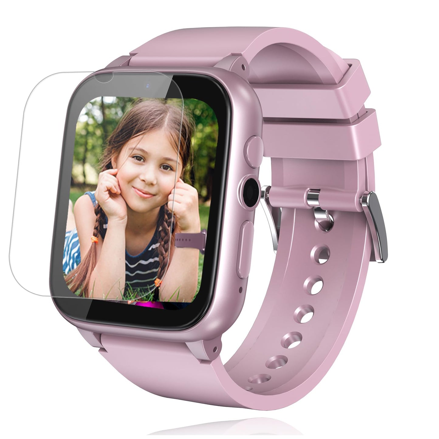 Ichomke Smart Watch For Kids, Girls Boys Smartwatch With 26 Games Camera Video Recorder And Player, Pedometer Calendar Flashligh