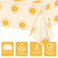Oigco 3Pcs Boho Sun Birthday Party Tablecloths First Trip Around The Sun Party Decorations Disposable Plastic Table Covers Boho