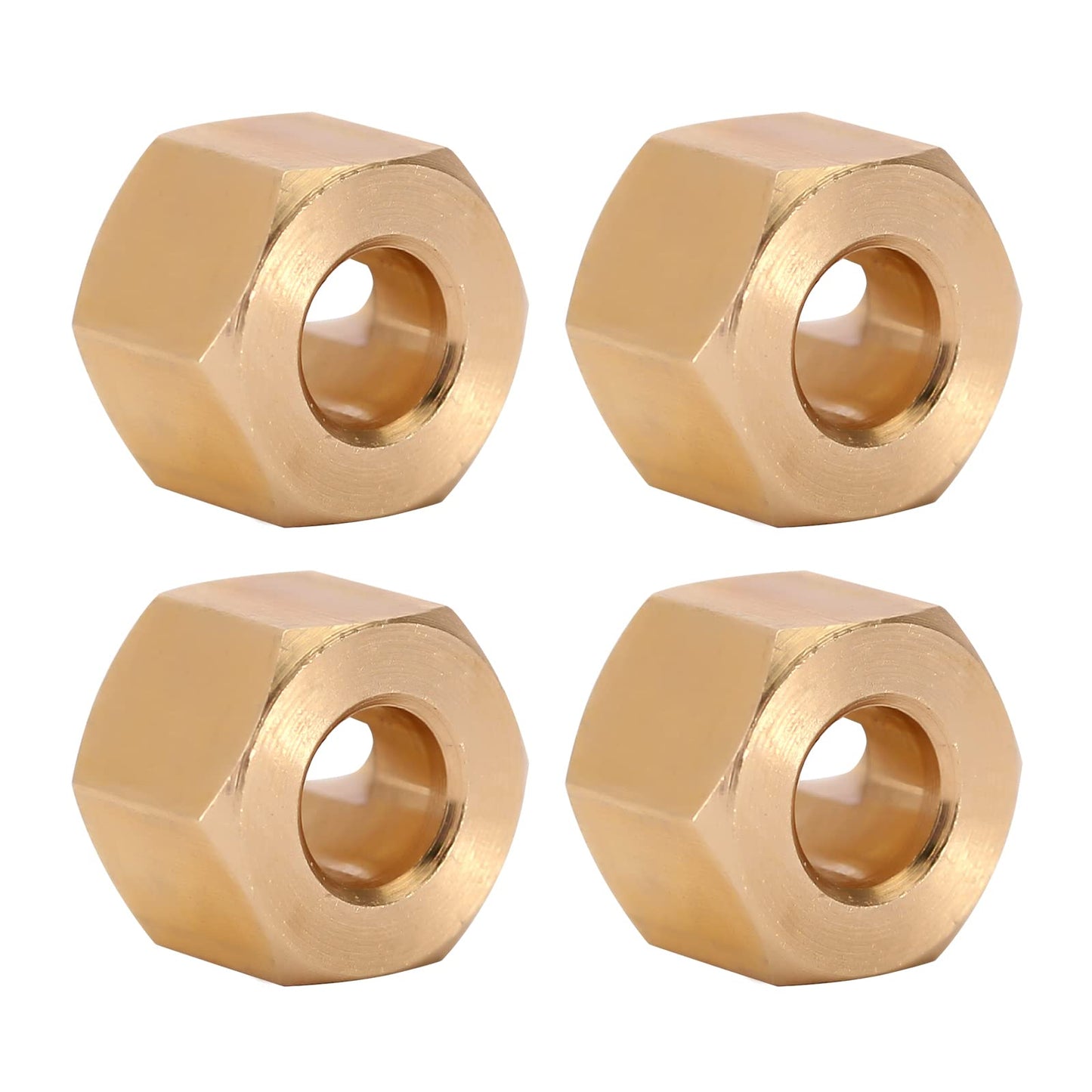 INJORA Brass Wheel Hex Hub 5mm(+1mm) Extenders Adaptor for 1/18 RC Crawler Car TRX4M Upgrade Parts