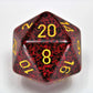 Chessex Manufacturing Xs2079 Mercury Speckled Single Jumbo 34 Mm D20 Dice Set