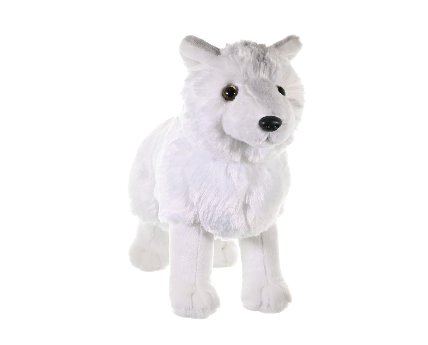 WILD REPUBLIC Arctic Wolf Plush Stuffed Animal, 12" Cuddlekins, Multi Polyester Toy for Kids