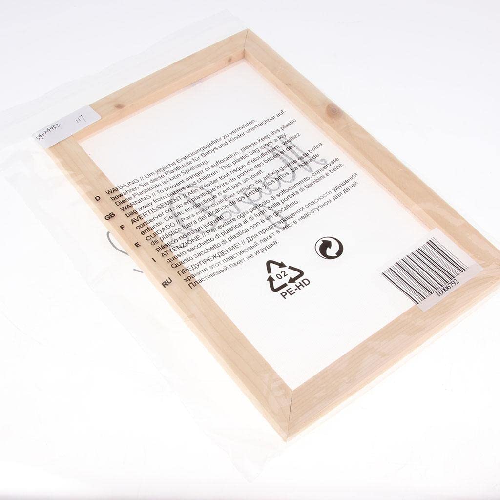 Merishopp Wooden Paper Making Mould Frame Screen For Diy Paper Handcraft 20X30Cm