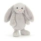 Jellycat Bashful Grey Bunny Stuffed Animal, Medium 12 Inches - Rabbit And Bunny Plush Toy - Classic Children'S Gift
