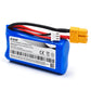 Coonyard (4-Pack) 7.4V 1500mAh Li-ion Battery with XT60 Connector Replacement for AWG Silicone Wire 2S, RC Stable Resistance RC