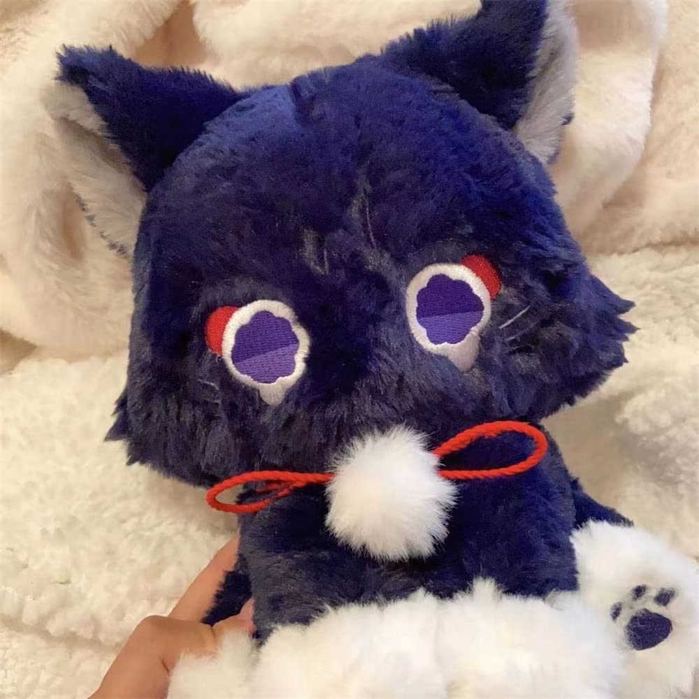 Kila Mila Anime Cat Plush Plush Scaramouche Wanderer Cat Stuffed Animal Cute Soft Stuff Plushie Gift For Kids Xmas Gifts