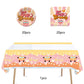 41Pcs Two Groovy Party Supplies,Include 20 Plates, 20 Napkin And 1Pcs Tablecloth,Used For Retro Hippie Rainbow Boho Birthday Par