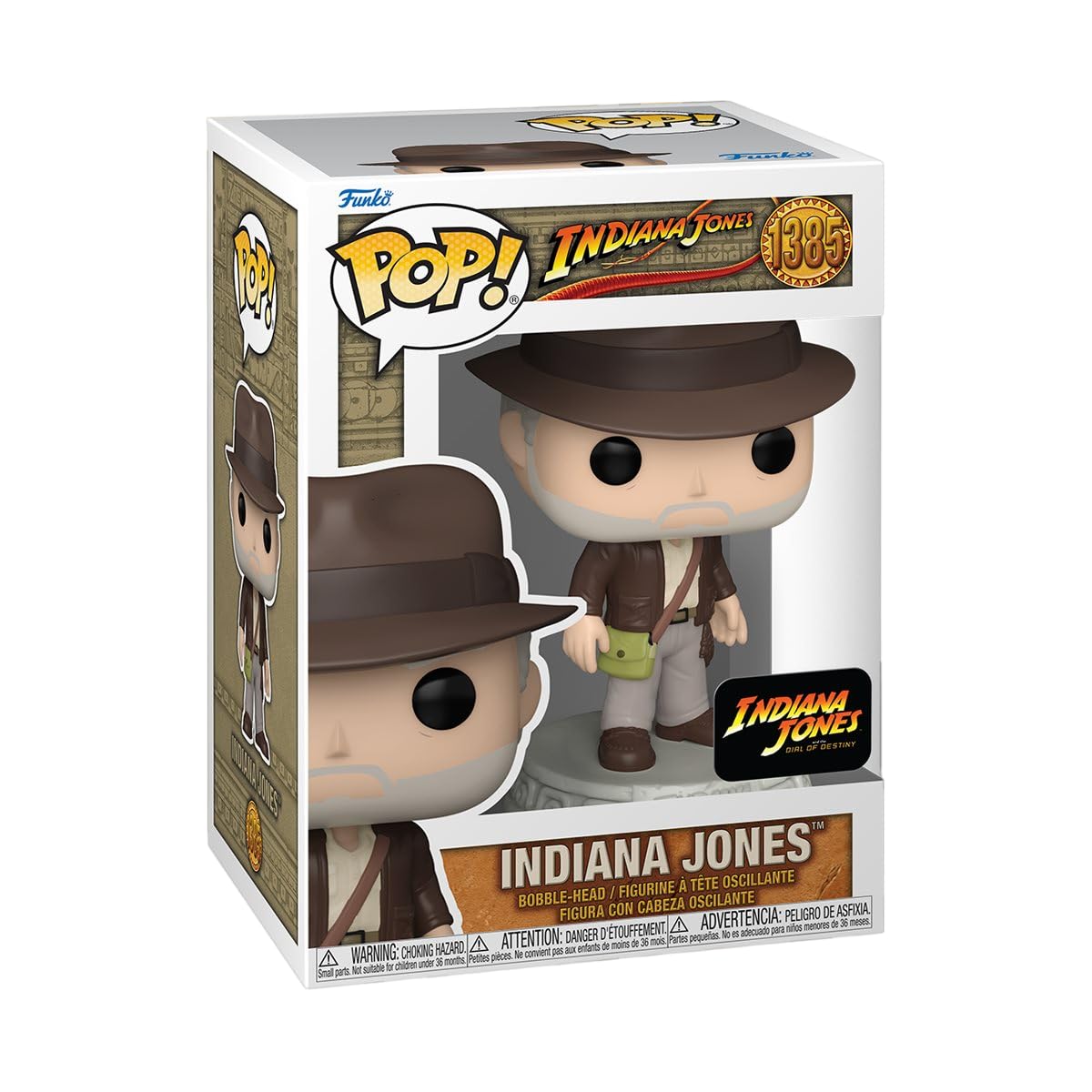 Funko Pop! Movies: Indiana Jones And The Dial Of Destiny - Indiana Jones Bundled With A Byron 'S Attic Protector