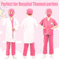S3Xy-Fiv5 Kids Nurse Costume Doctor Costume Dentist Costume For Kids Play House Pretend Play Dress Up Party Pink 8-10 Yrs 150Cm