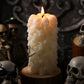 Nuanchu Halloween Large Figure Image Candle Spooky Candle Holder Skeleton Candle Soy Wax Candles Home Decor for Halloween Birthd