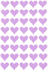 19Mm (3/4 Inch) Pastel Purple Heart Sticker Sheets Crafting Labels For Decorations And Party Supplies - 4320 Pack By Royal Green