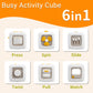 Umeile Montessori Busy Cube For Toddlers 1-3,Car Travel Toys Busy Board Activity Cube,Learning Stocking Stuffers Educational Bir
