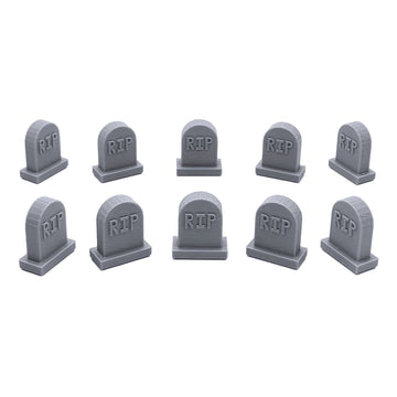Endertoys Rip Gravestones, 3D Printed Tabletop Rpg Scenery And Wargame Terrain For 28Mm Miniatures