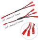 6PCS JST Plug Splitter JST Male Female Y Cable JST Y Parallel Adapter Harness JST to JR Adapter for Traxxas TRX-4 1/10 RC Car Cr