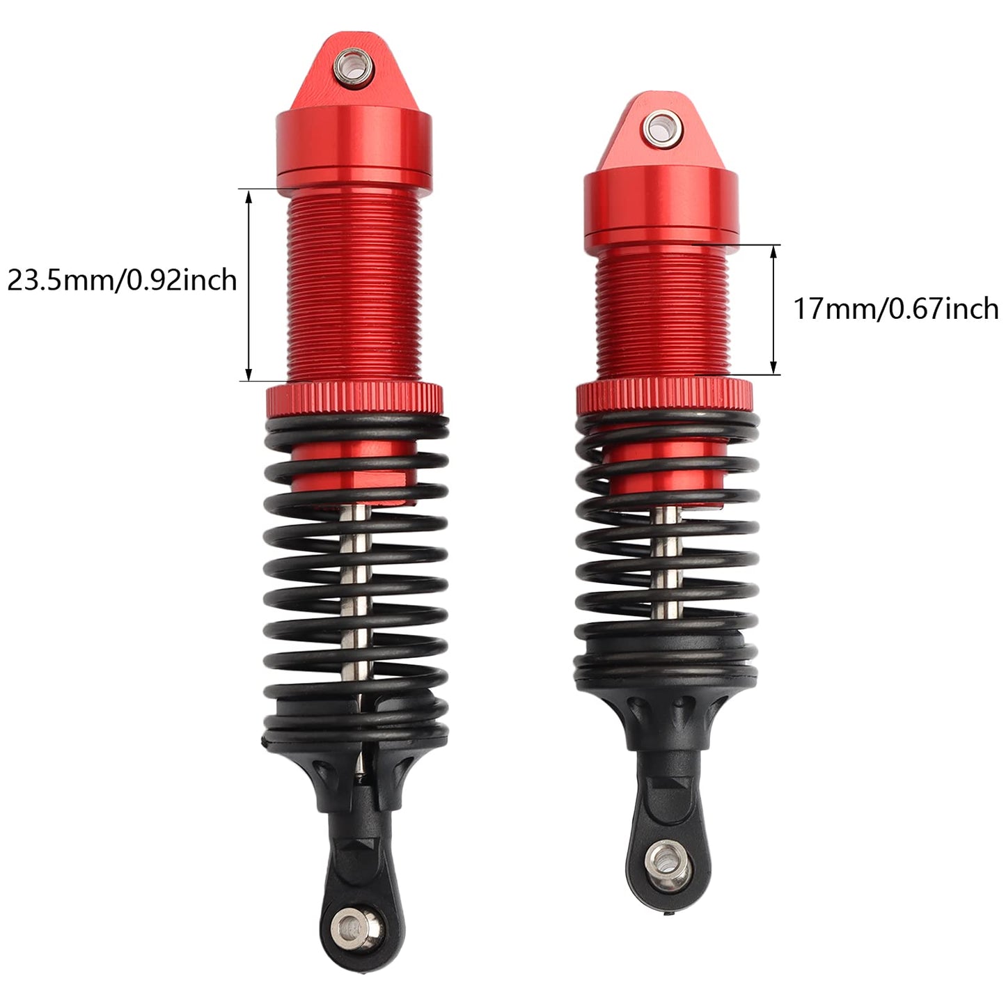 GDOOL Aluminum Alloy Shock Absorber Assembled Full Metal Oil Filled Shocks Front & Rear Replacement of SLA014 for 1/10 Slash 4x4