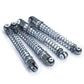 WEFEINO 4Pcs 48mm Threaded Shock Absorber Damper for Axial SCX24 90081 1/24 RC Crawler Car (Grey+Silver)