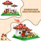 Mushroom House Building Blocks Set - Unique Design Creative Building Toy For Adults And Teens Mini Brick 1621Pcs