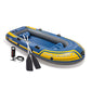 Intex 68370EP Challenger 3 Inflatable Boat Set: Includes Deluxe 48in Boat Oars and High-Output Pump - Triple Air Chambers - Weld