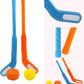 Kids Floor Hockey Stick Bulk Set - 29'' Youth Indoor Toys Sports Starter Set With Large Plastic Pucks And Balls For Toddlers, Ch