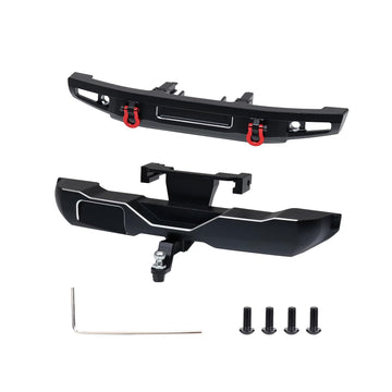 GTHELE Front&Rear Bumper Aluminum for Traxxas 1/18 TRX4M Bronco Upgrade Parts RC Crawler Car