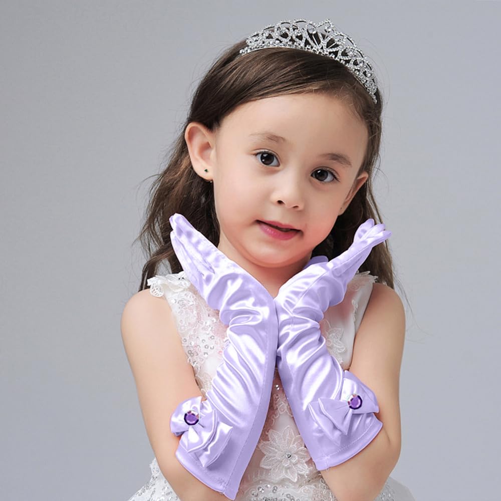 Princess Mermaid Costume Dress up Accessories for Girls Mermaid Gloves Tiara Crown Necklace Wand Earrings Bracelet Ring Princess