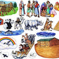 Story Time Felts Noah's Ark Bible Felt Figures for Flannel Board Stories Noah Animals Ark Toggle Precut (Adult apprx 3.5'')