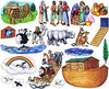 Story Time Felts Noah's Ark Bible Felt Figures for Flannel Board Stories Noah Animals Ark Toggle Precut (Adult apprx 3.5'')