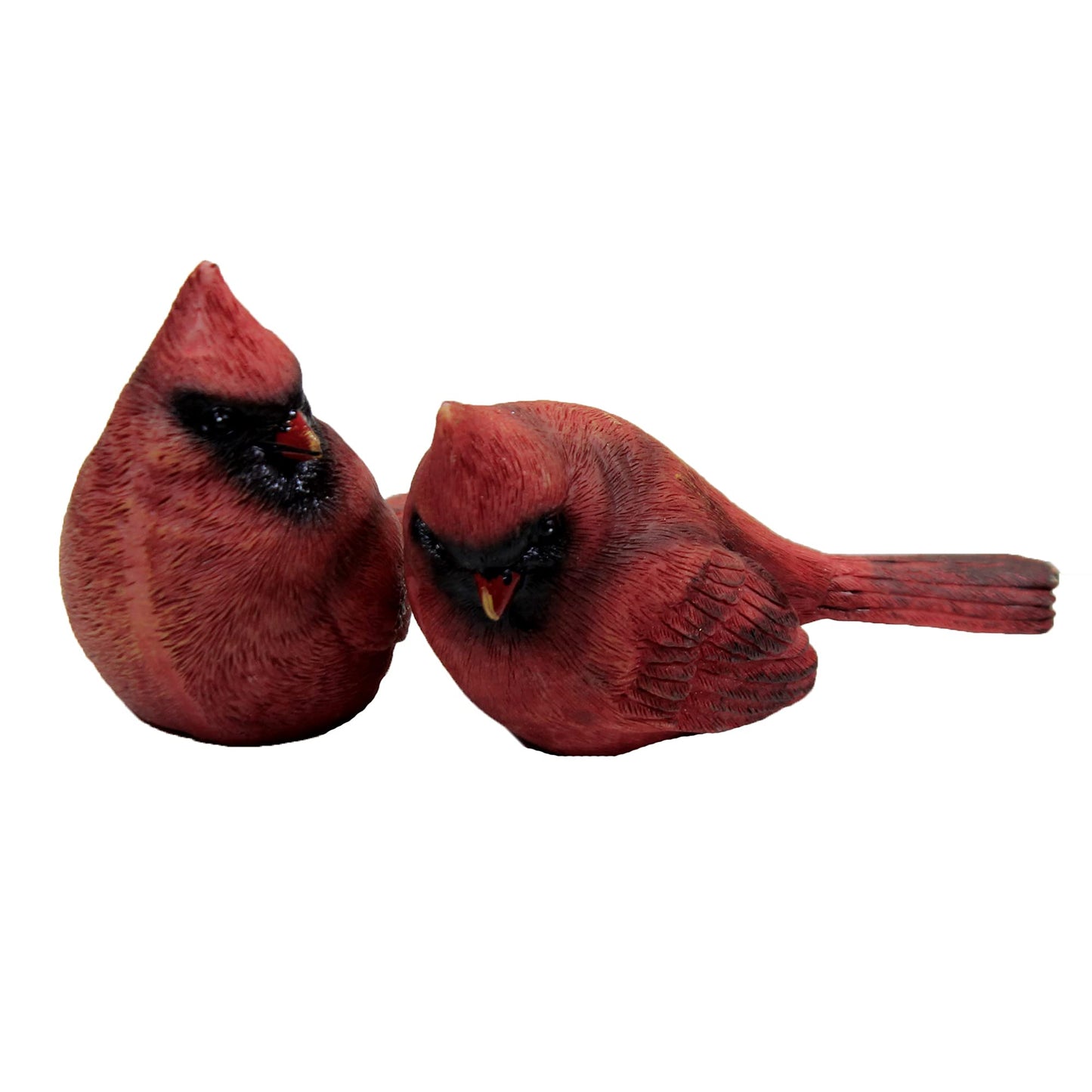 Set Of 4 Small Resin Cardinal Figurines #U2813