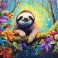 Tulip N Turtle Lazy Dazy Diy Acrylic Paint By Number Kit For Adults Beginner Canvas Painting By Number Acrylic Painting. Wall De