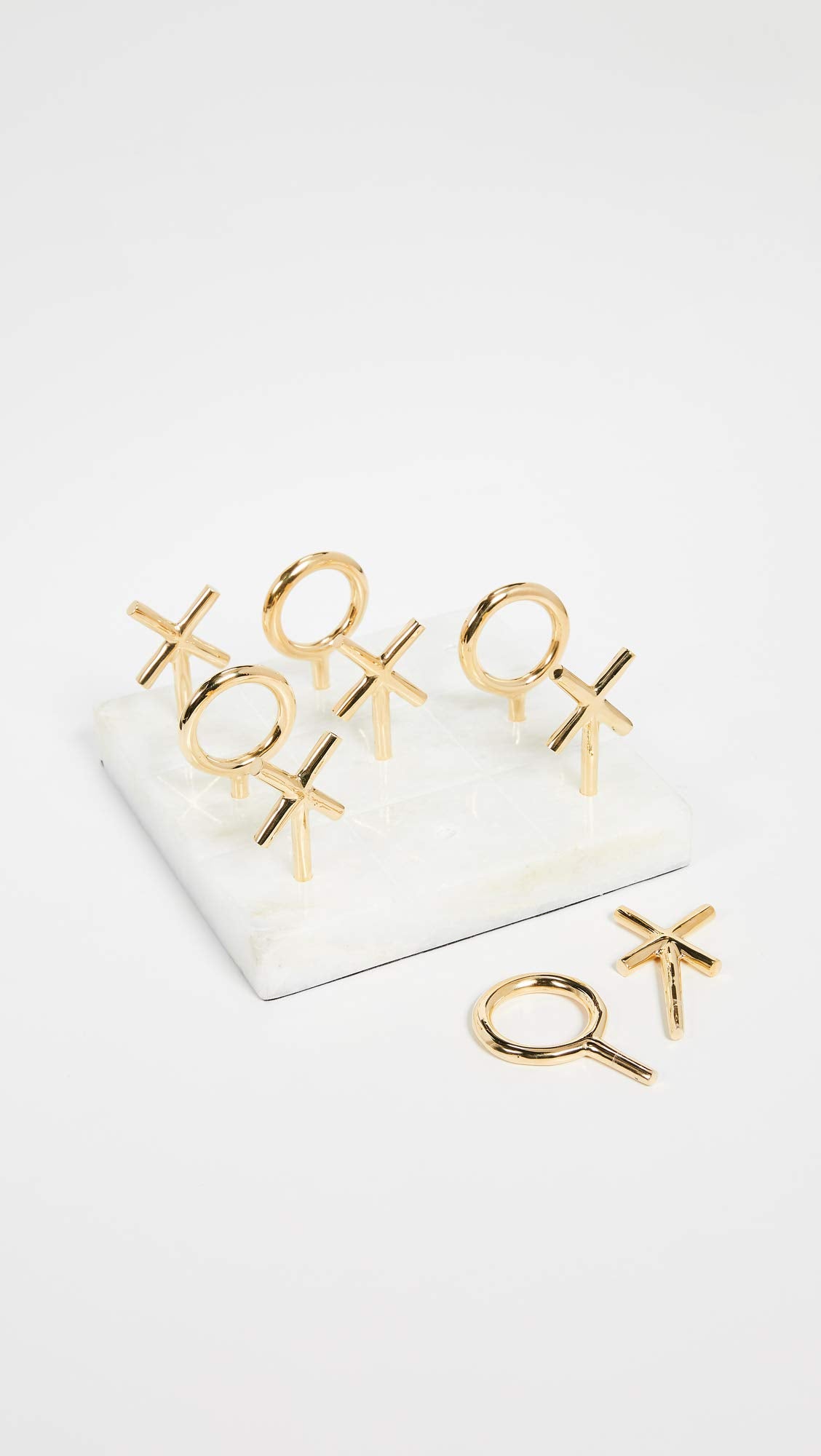 Jonathan Adler Brass Tic Tac Toe Set