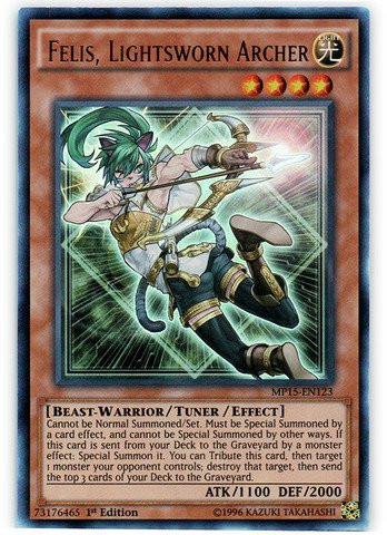 Yu-Gi-Oh! - Felis, Lightsworn Archer (Mp15-En123) - Mega Pack 2015 - 1St Edition - Ultra Rare