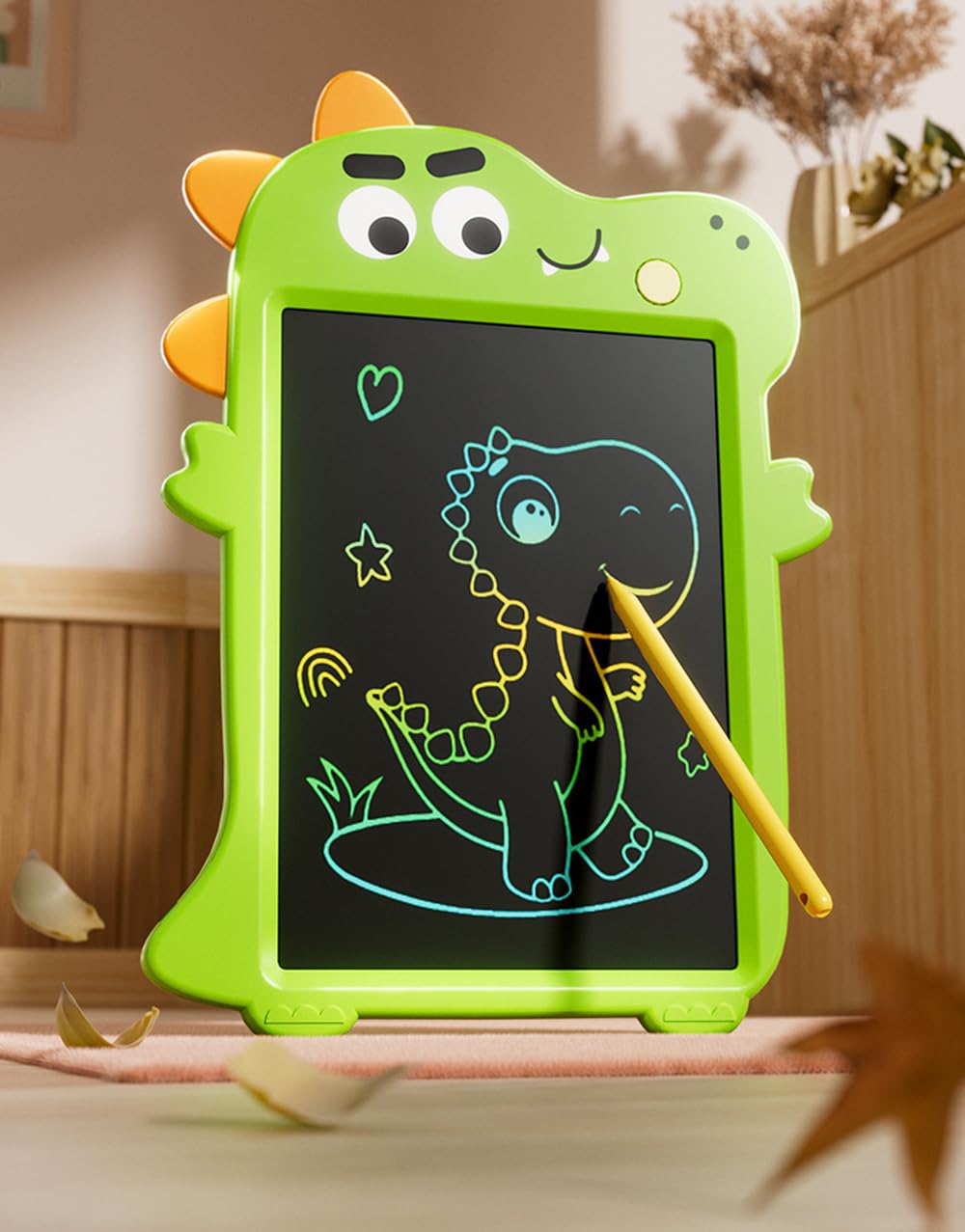 LCD Writing Tablet for Kids, 10in Colorful Doodle Board Drawing Tablet,Dinosaur Drawing Board Educational Learning Toy Birthday