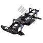 INJORA RC Frame Chassis Assembled Frame Chassis for 1/10 RC Crawler SCX10 II 90046 90047 (with Wheels)