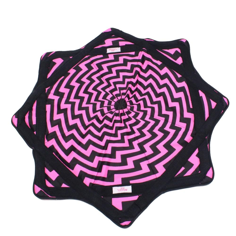 Mougee Star Mini Flow Star - Neon Series - 20'' Diameter - Smaller Size For Smaller Hands And Easier Spinning (Uv Reflective Pin
