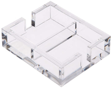 Caspari Acrylic Bridge Playing Card Decks Holder, Clear, 1 Count
