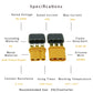 SoloGood 10 Pairs Amass MR30 Male Female Connector Plug for RC Multicopter Airplane