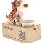 Az Trading And Import Dog Piggy Bank (White Brown)