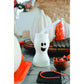 Fun Express Set of 12 Pieces Ghost Shape Cups with Straw for Halloween, Holds 8 oz, BPA Free Plastic, Kids Party Supplies, White