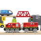 Train Toys Battery Operated Locomotive Train For Wooden Track, Motorized Train For Toddlers With Magnetic Connection, Compatible With Thomas, Brio, Chuggington, Melissa And Doug