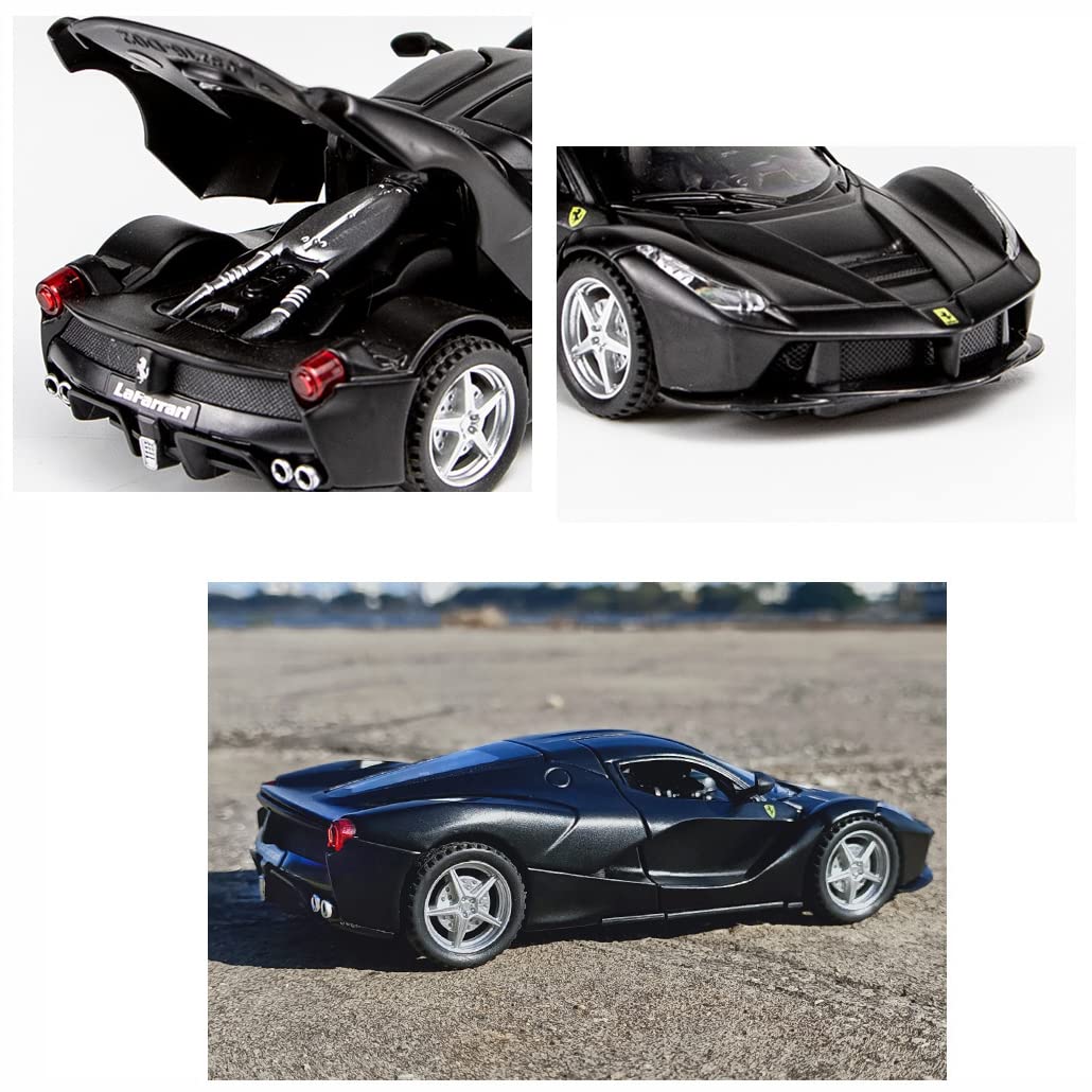 Alloy Collectible Ferrari Race LaFerrari Pull Back Vehicles Diecast Cars Model with Lights and Sound