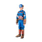 Marvel Captain America Official Youth Halloween Costume - Premium Quality Padded Jumpsuit With Plastic Mask (L) Blue