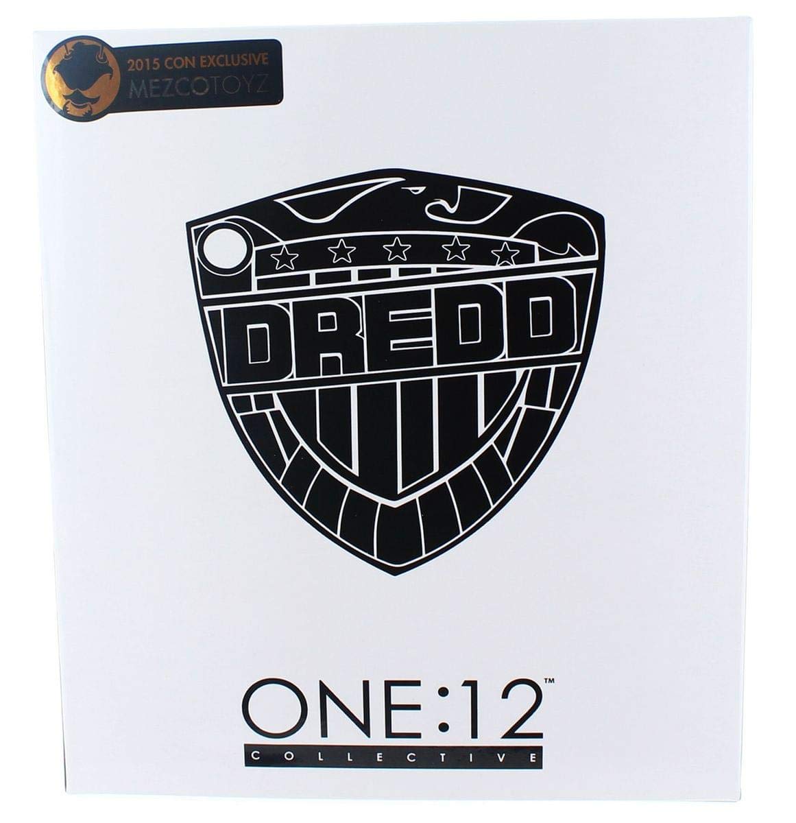 Judge Dredd One:12 Collective Action Figure Black and White NYCC limited availability by Mezco