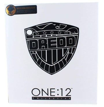 Judge Dredd One:12 Collective Action Figure Black and White NYCC limited availability by Mezco