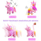 Remote Control Electronic Plush Unicorn Toy Pet for Girls 2-4 3-6 Years Old Interactive Walking Wiggle Bottom RC Leash Pink Unicorn Toy for 5 Years Old Toddler Kids Christmas Birthday Gift