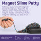 Magnet Slime Putty Party Favors, Fidget Toy Magnet Ferrite Putty Beads, Hematite Magnetic Stones Eggs With 1.26 Inch Magnet Balls, Cool Desk Toy, Edc Toy Science Kit Gift